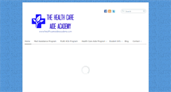 Desktop Screenshot of healthcareaideacademy.com